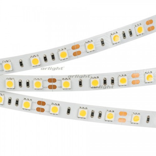 Лента RT2-5050-60-12V Warm White (300 LED) (NormaLED, 14.4 Вт/м, IP20)