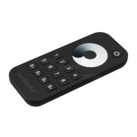 Пульт SMART-R24-DIM Black (8 зон, 2.4G) (arlight, IP20 Пластик, 5 лет)