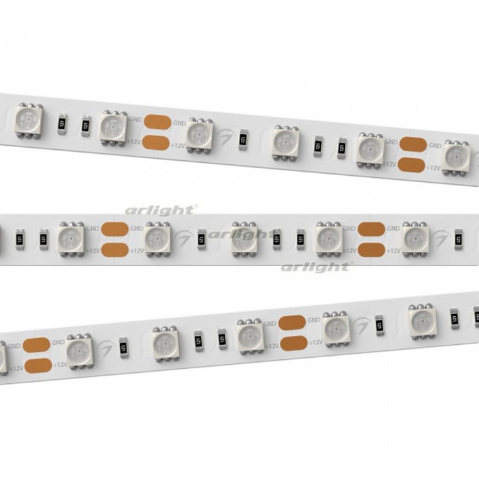 1Лента RT 2-5000 12V Orange 2x (5060, 300 LED, LUX) (arlight, 14.4 Вт/м, IP20)