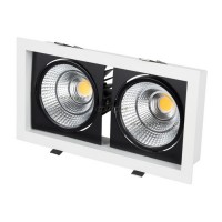 Светильник CL-KARDAN-S283x152-2x25W Day4000 (WH-BK, 30 deg) (arlight, IP20 Металл, 3 года)