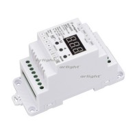 Декодер SMART-K23-DMX512-DIN (12-24V, 3x6A) (arlight, IP20 Пластик, 5 лет)