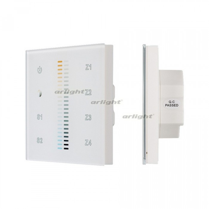 1Панель Sens SR-2830B-AC-RF-IN White (220V,MIX+DIM,4зоны) (arlight, IP20 Пластик, 3 года)