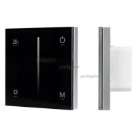 Панель SMART-P36-DIM-IN Black (230V, 1.2A, TRIAC, Sens, 2.4G) (arlight, IP20 Пластик, 5 лет)