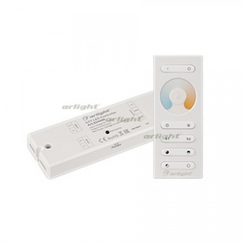 Контроллер SR-2839MIX White (12-24V, 2x5A, ПДУ) (arlight, IP20 Пластик, 1 год)
