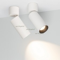 Светильник SP-POLO-SURFACE-FLAP-R65-8W Day4000 (WH-BK, 40 deg) (arlight, IP20 Металл, 3 года)