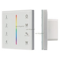 Панель Sens SMART-P22-RGBW White (12-24V, 4x3A, 2.4G) (arlight, IP20 Пластик, 5 лет)