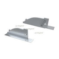 Заглушка для ALM-ARC-SIDE серая правая с отверстием (arlight, Металл)