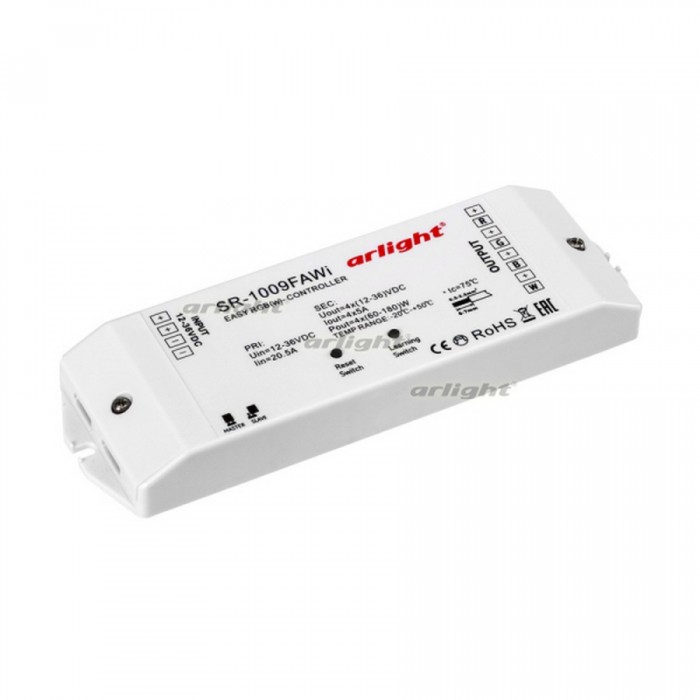 Контроллер SR-1009FA WiFi (12-36V, 240-720W) (arlight, IP20 Пластик, 3 года)