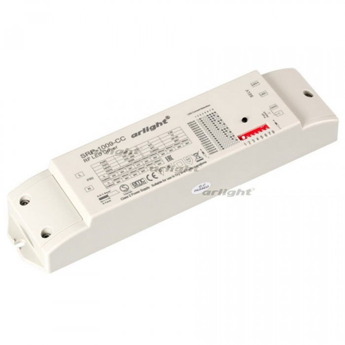 1Диммер тока SR-P-1009-50W (220V, 200-1500mA) (arlight, IP20 Пластик, 3 года)