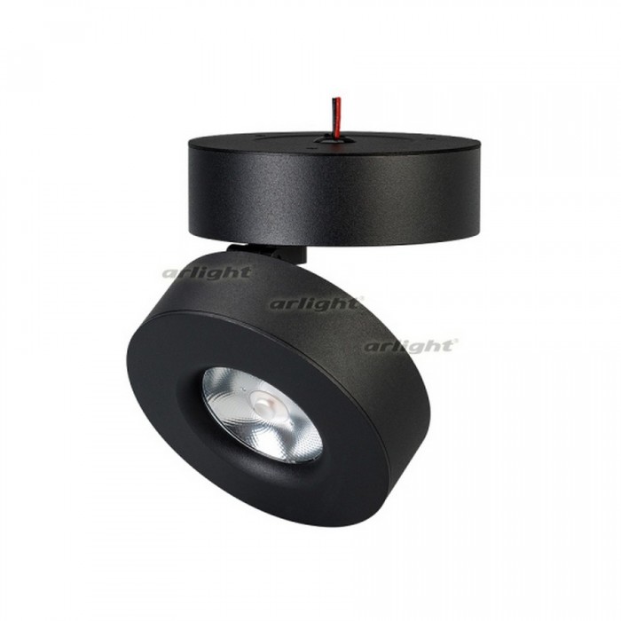 1Светильник SP-MONA-SURFACE-R100-12W Warm3000 (BK, 24 deg) (arlight, IP40 Металл, 3 года)