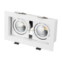 Светильник CL-KARDAN-S180x102-2x9W Warm (WH, 38 deg) (arlight, IP20 Металл, 3 года)