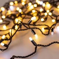 Светодиодная гирлянда ARD-STRING-CLASSIC-10000-BLACK-100LED-MILK-FLASH Warm (230V, 7W) (Ardecoled, I