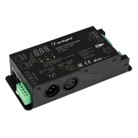 Декодер SMART-K56-DMX (230V, 3x1.5A, XLR3, 2.4G) (arlight, IP40 Металл, 5 лет)