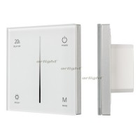 Панель SMART-P36-DIM-IN White (230V, 1.2A, TRIAC, Sens, 2.4G) (arlight, IP20 Пластик, 5 лет)