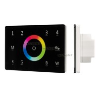 Панель Sens SMART-P85-RGBW Black (230V, 4 зоны, 2.4G) (arlight, IP20 Пластик, 5 лет)