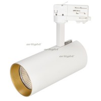 Светильник SP-POLO-TRACK-LEG-R85-15W Warm3000 (WH-GD, 40 deg) (arlight, IP20 Металл, 3 года)