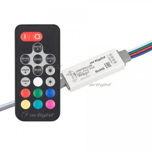 Контроллер ARL-FINE-RGB Black (5-24V, 3x2A, RF ПДУ 18кн) (arlight, IP20 Пластик, 1 год)