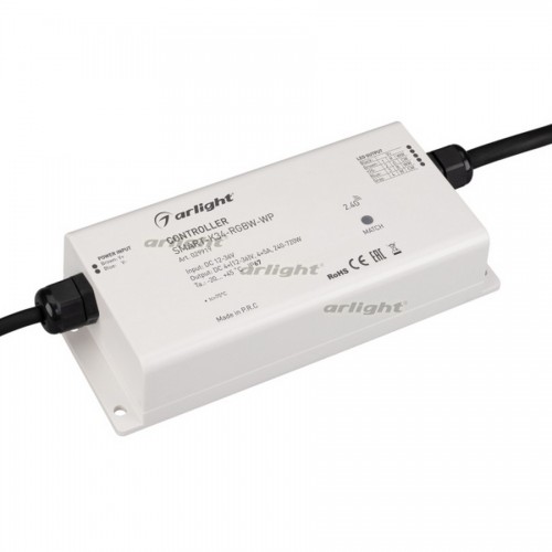 Контроллер SMART-K34-RGBW-WP (12-36V, 4x5A, 2.4G) (arlight, IP67 Пластик, 5 лет)