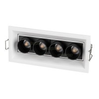 Светильник MS-ORIENT-BUILT-TURN-TC-S67x150-10W Day4000 (WH-BK, 30 deg, 230V) (arlight, IP20 Металл,
