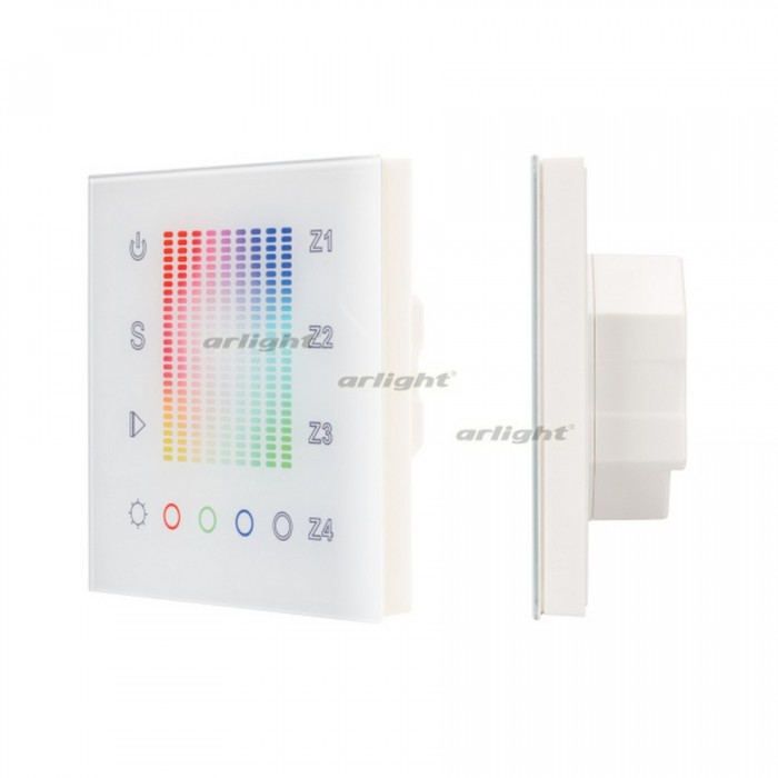 1Панель Sens SR-2831AC-RF-IN White (220V,RGB,4зоны) (arlight, IP20 Пластик, 3 года)