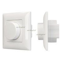 Панель SMART-P14-DIM-IN White (230V, 3A, 0-10V, Rotary, 2.4G) (arlight, IP20 Пластик, 5 лет)