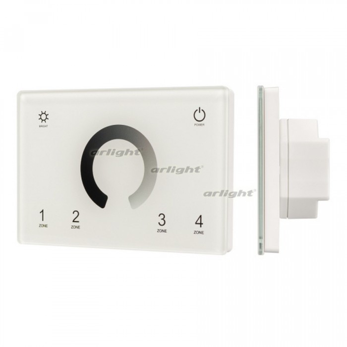 1Панель Sens SMART-P79-DIM White (230V, 4 зоны, 2.4G) (arlight, IP20 Пластик, 5 лет)