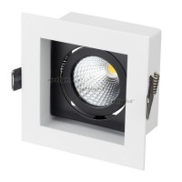 Светильник CL-KARDAN-S102x102-9W White (WH-BK, 38 deg) (arlight, IP20 Металл, 3 года)