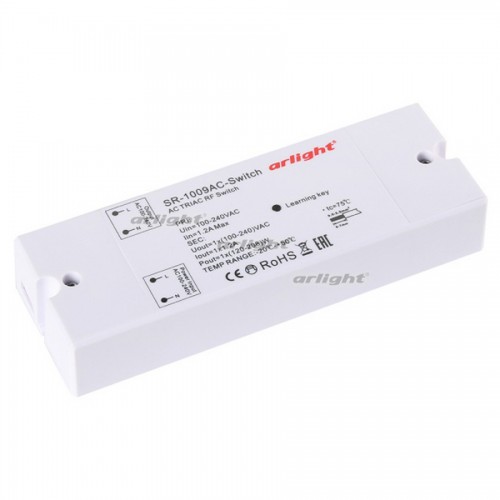 Контроллер-выключатель SR-1009AC-SWITCH (230V, 1.2A) (arlight, IP20 Пластик, 3 года)