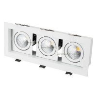Светильник CL-KARDAN-S260x102-3x9W Day (WH, 38 deg) (arlight, IP20 Металл, 3 года)