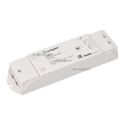 Диммер SMART-D20-DIM (12-48V, 1x10A, 2.4G) (arlight, IP20 Пластик, 5 лет)