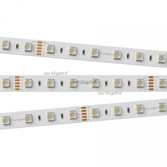 1Лента RT 2-5000 24V RGBW-One White 2x (5060, 300 LED, LUX) (arlight, 19.2 Вт/м, IP20)