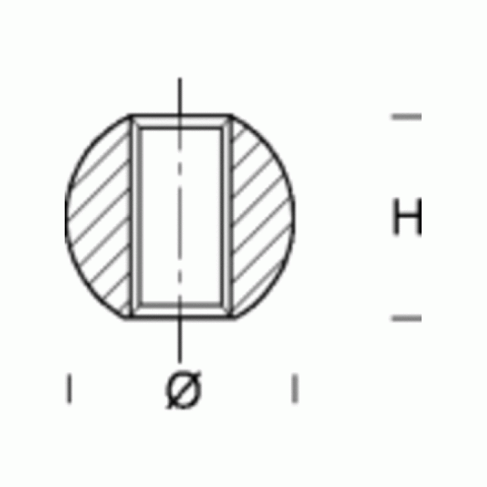 2SF8 Шарик-наконечник D -16мм, M10x1, латунь