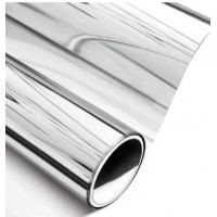 66857018  прозрачный ПВХ с одной стороны, зеркальная серебристая фольга с другой, ширина 1,2м 