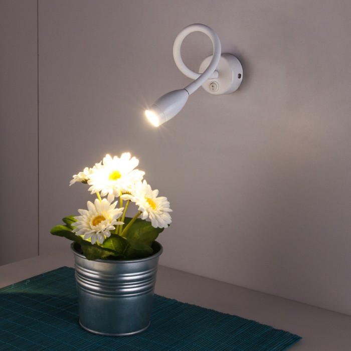 21020 белый Настенный светодиодный светильник с гибким корпусом BAND LED