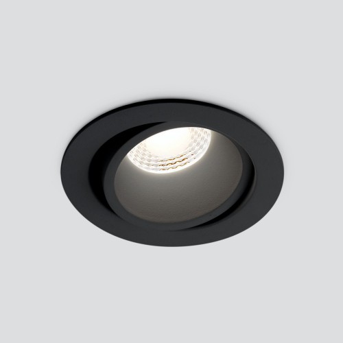 15267/LED черный Встраиваемый точечный светодиодный светильник Электростандарт