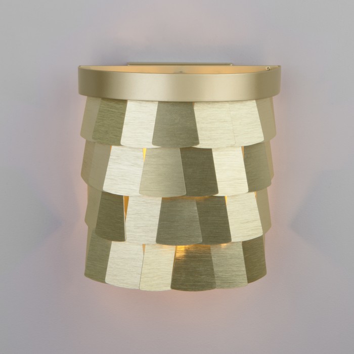 Настенный светильник с абажуром 317 шампань Евросвет