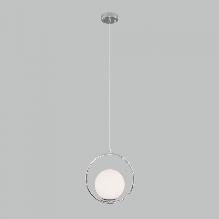 1Подвесной светильник со стеклянным плафоном  50089/1 хром Eurosvet