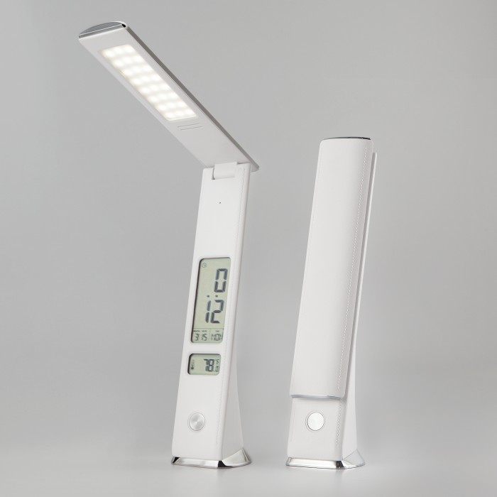 Белая светодиодная настольная лампа с аккумулятором Eurosvet гибкая 80504/1