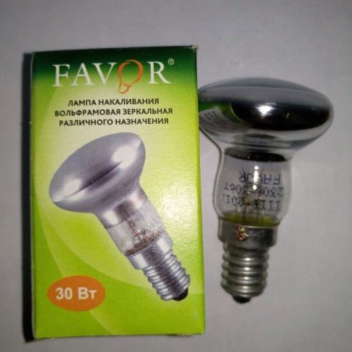  30W E14 NR39 Favor Лампа накаливания рефлекторная