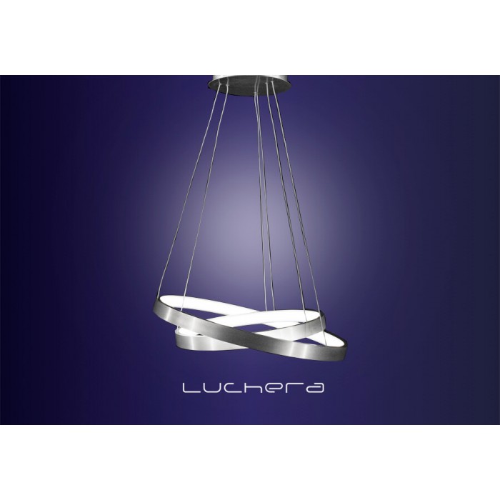 2Подвесной светодиодный светильник из двух колец диаметром 30 и 40 см TLRU2-40/50-01 Лючера