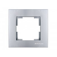2220-800-1182 Рамка 1 постовая (цвет-нержавеющая сталь) Mutlusan Rita