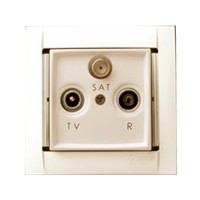 34497-31 Simon 34 Розетка R-TV-SAT проходная SIMON 