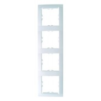 34640-30 Simon 34 Рамка на 4 поста, без вставок, белая