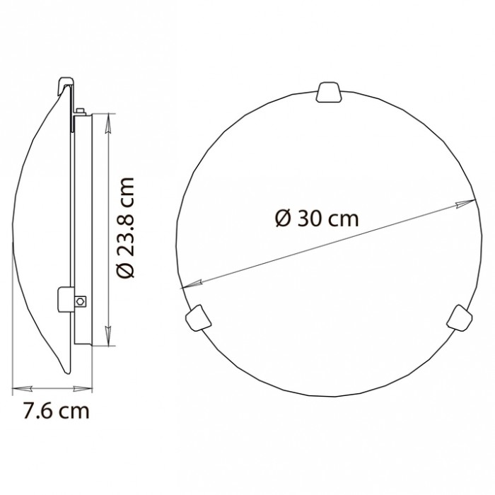 2Настенно-потолочный светильник A3720PL-2CC  PLAIN  ARTE LAMP